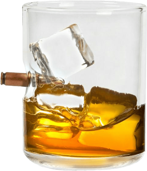 Bullet Whiskey Glass “shot” Glass - Table-glass (700x700), Png Download