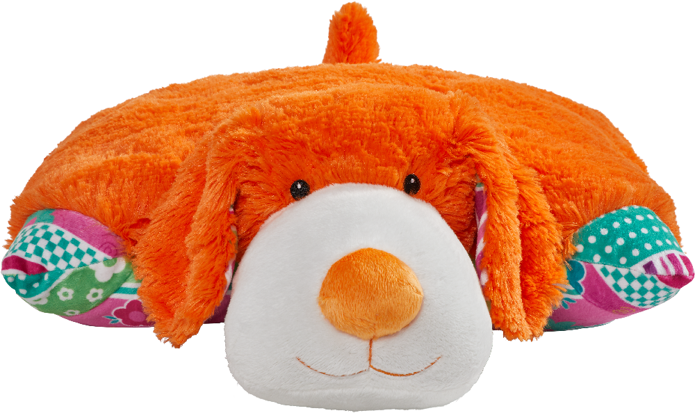Colorful Orange Puppy Pillow Pet Colorful Orange Puppy (1000x1000), Png Download