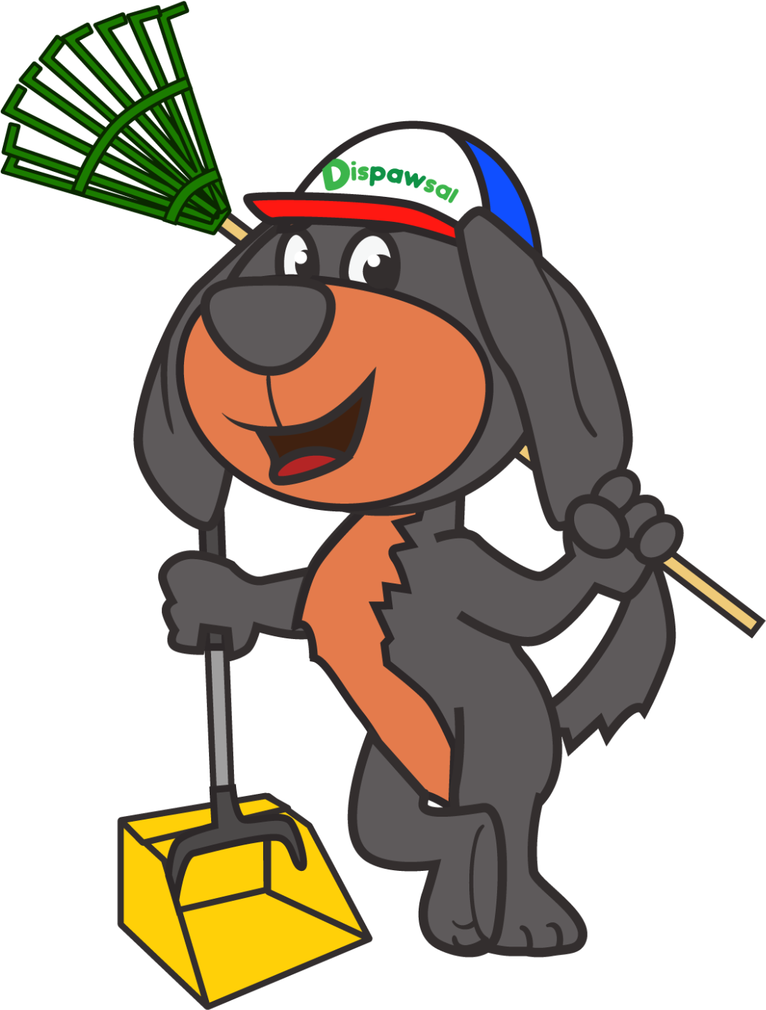 Dispawsal Pooper Scooper Service - Dog Poop Scooper Cartoon (1530x1600), Png Download