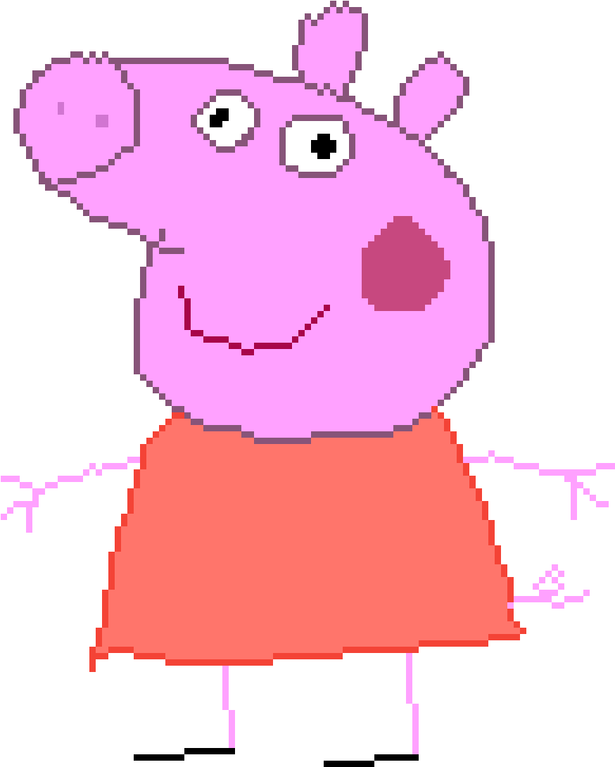 Peppa By Your-face - Cartoon (900x1125), Png Download