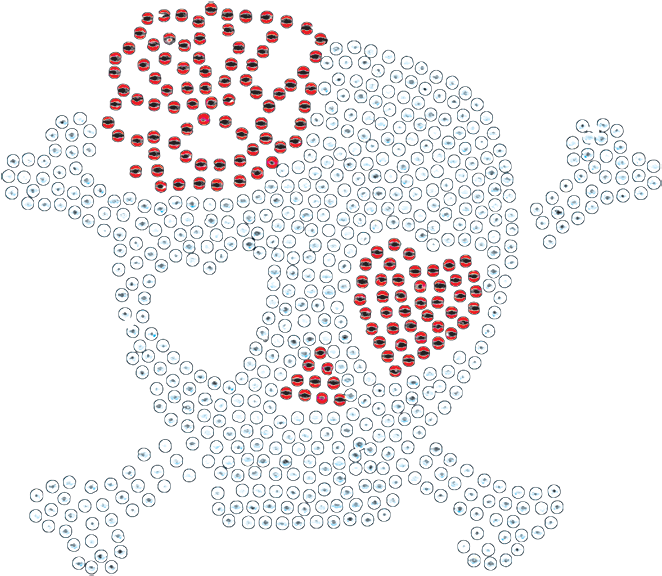 Skull With Heart Eye - Illustration (675x675), Png Download