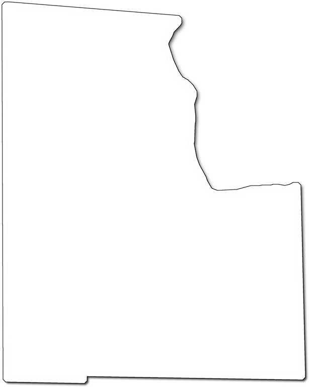 A Map Of Baker With An Outer Shadow Around The Map (614x768), Png Download