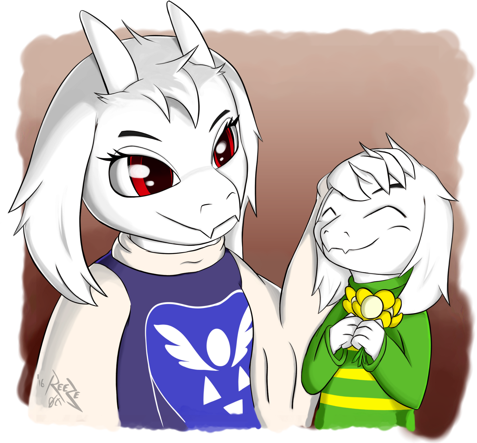 Happy Goatmom Day - Happy Undertale (1700x1545), Png Download