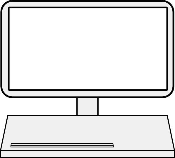 Computer Screen Clip Art (600x540), Png Download