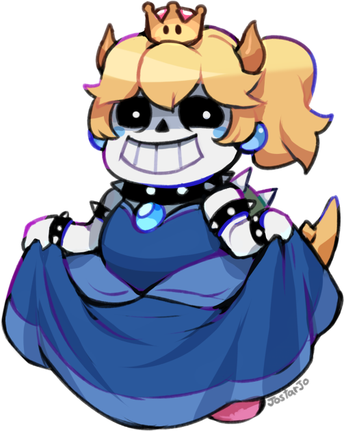 Tag - Undertale - Sans Bowsette (650x738), Png Download
