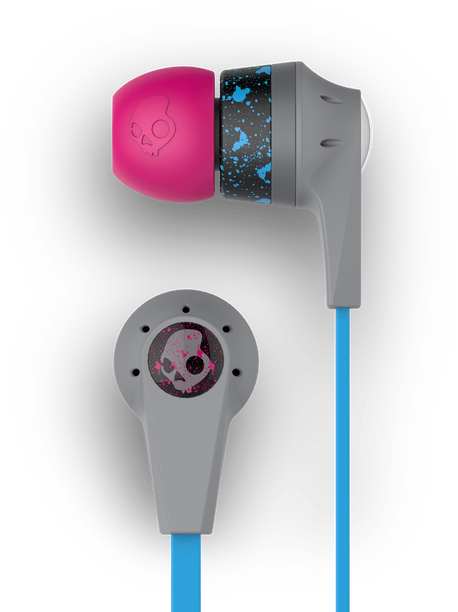 Skull Candy Ink'd 2 Headphones Universal Color Gray,cyan - Headphones (675x675), Png Download