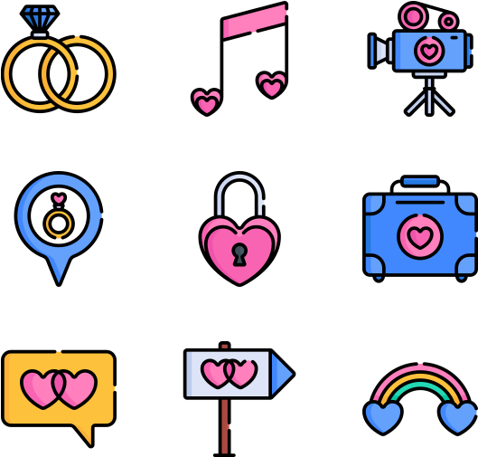 Wedding - Icons For Web Design (600x564), Png Download