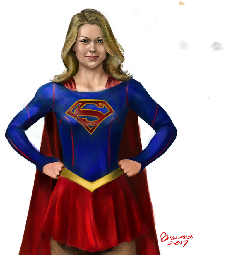 Ritesh Lakra Art - Supergirl (1200x875), Png Download