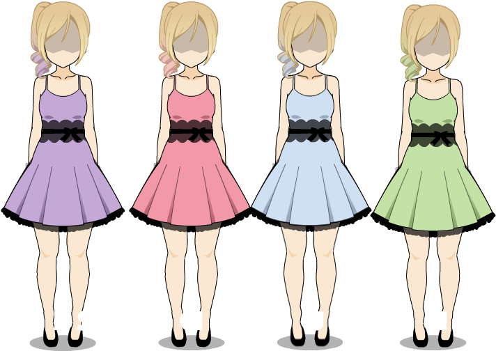 Pastel Prom By Cheyenneskye - Kisekae Dress (712x504), Png Download