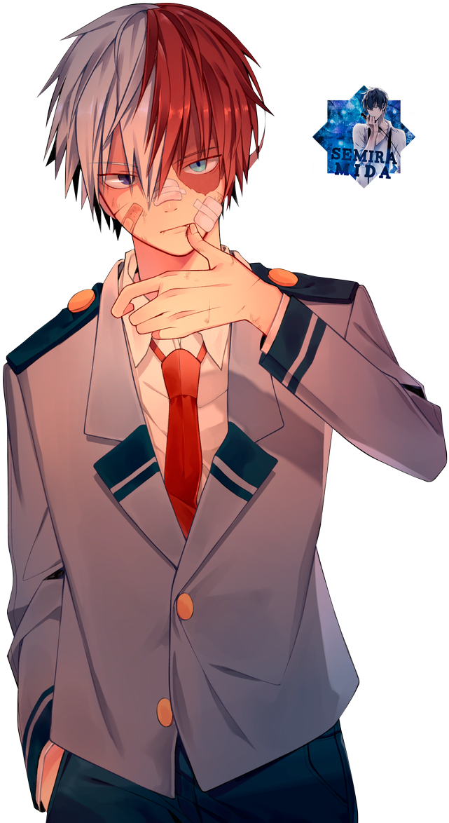 My Hero Academia Todoroki Render (783x1199), Png Download