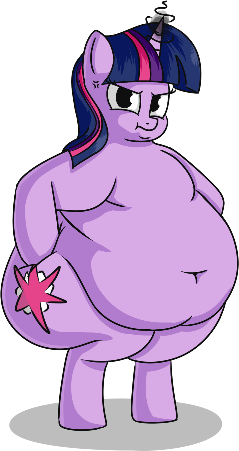 Andelai, Belly, Belly Button, Big Belly, Bipedal, Cross-popping - Cartoon (1080x1920), Png Download