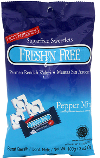 Fresh'n'free Pepper Mint Candy S - Fresh N Free Candy (550x684), Png Download