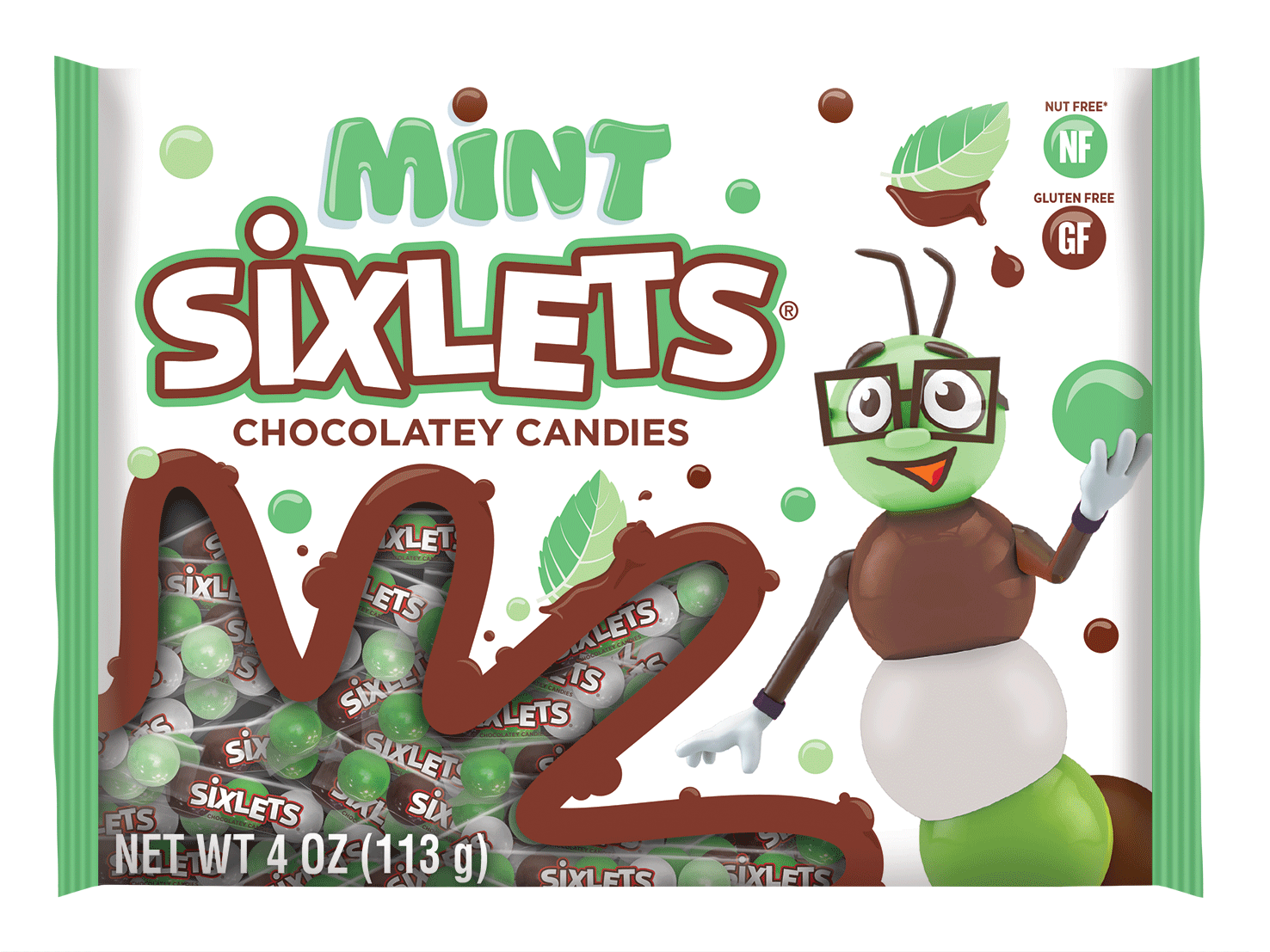 Mint Clipart Candy Ball - Sixlets Mint (1500x1106), Png Download