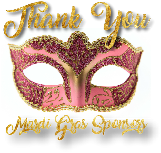 Thank You Mardi Gras Sponsors - Mask (800x800), Png Download