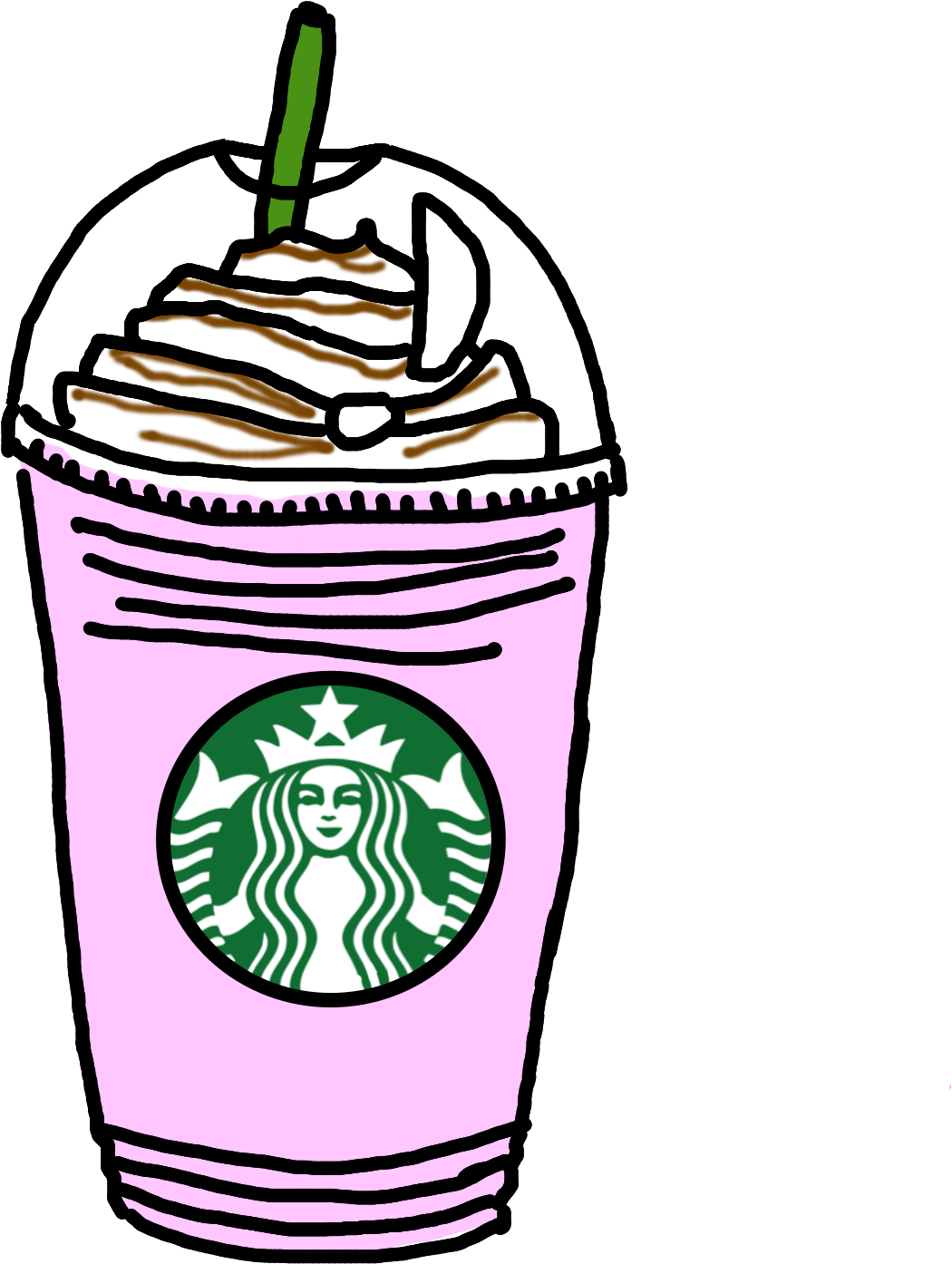 Menu Coffee Drink Starbucks Free Hd Image Clipart - Starbucks Drinks Clip Art (1536x2048), Png Download