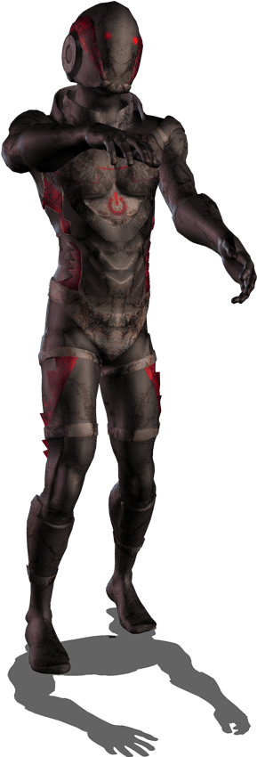 [fbx] Zombie Starter - Iron Man (864x864), Png Download