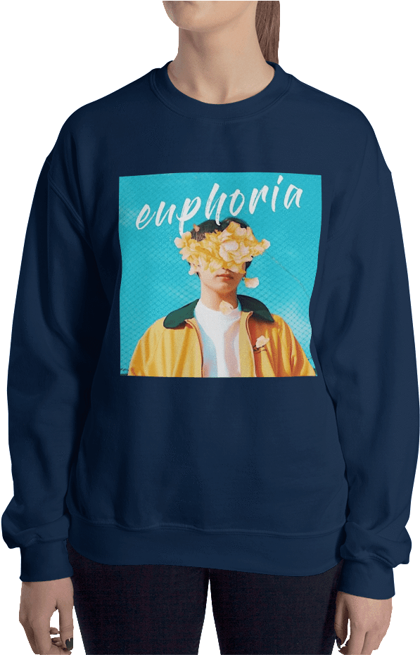 "jungkook Euphoria" Sweaters - T-shirt (856x930), Png Download