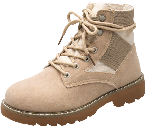 Ulzzang Women Fashion Simple Ankle Boots Lady Side - Steel-toe Boot (800x800), Png Download