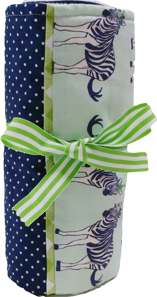 Baby Travel Essentials Diaper Changing Pad Zebra - Wrapping Paper (976x976), Png Download