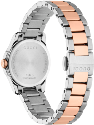 Gucci G-timeless Silver Dial Two Tone Womens Quartz - Gucci G-timeless Quart (605x605), Png Download