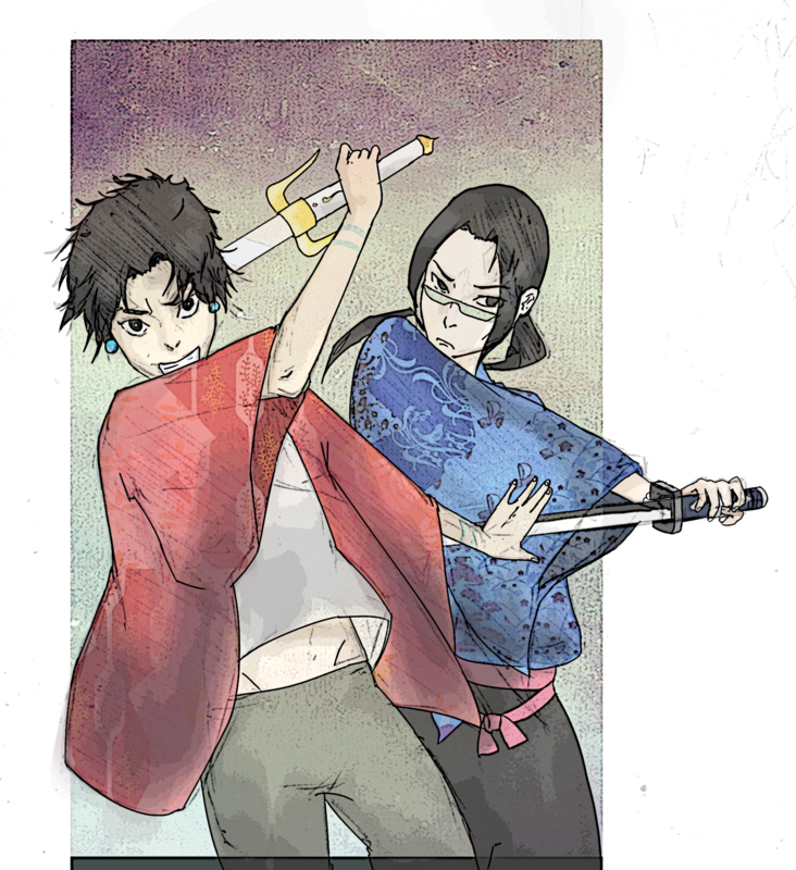 Samurai Champloo (732x800), Png Download