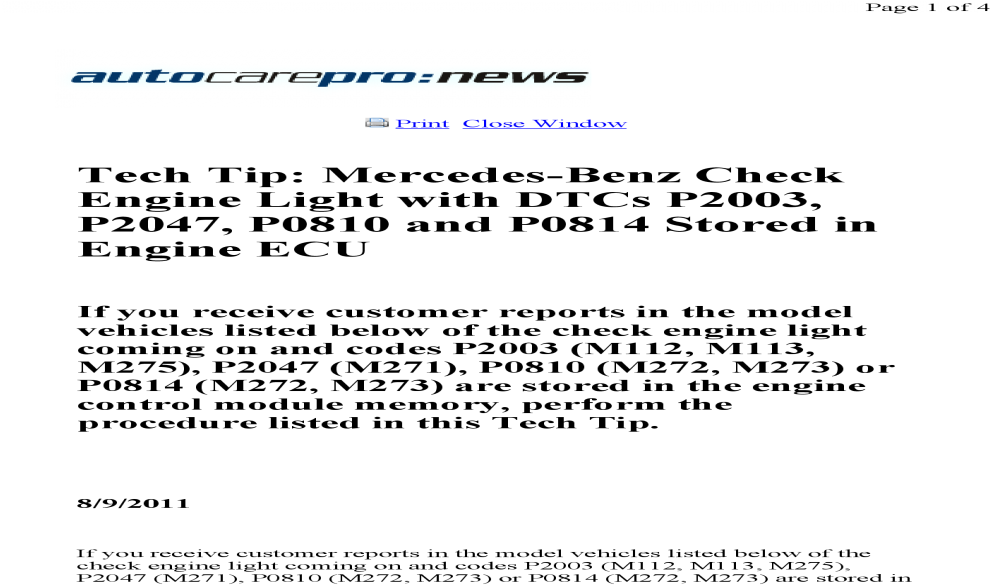 Mercedes Benz Check Engine Light With Dtcs Tip - Re Export Reject Letter (1200x630), Png Download