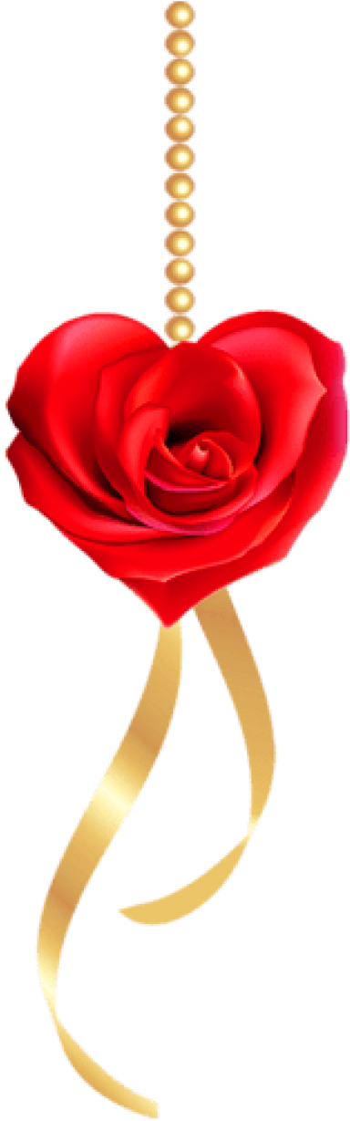 Free Png Rose Heart With Pearls And Gold Bow Png - Roses And Pearls Png (480x1247), Png Download