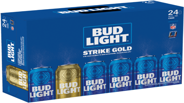 Bud Light Golden Can (777x437), Png Download