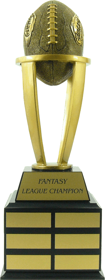 Fantasy Football Gold Tower R272p - Fantasy Football Tower Trophy (345x915), Png Download