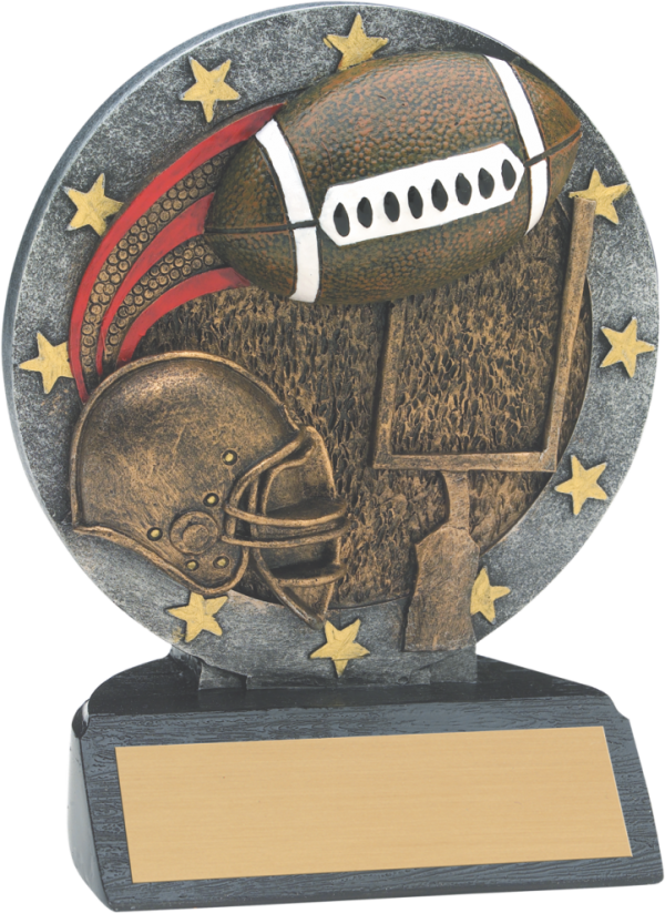 4 1/2″ Football All Star Resin - Resin (600x823), Png Download
