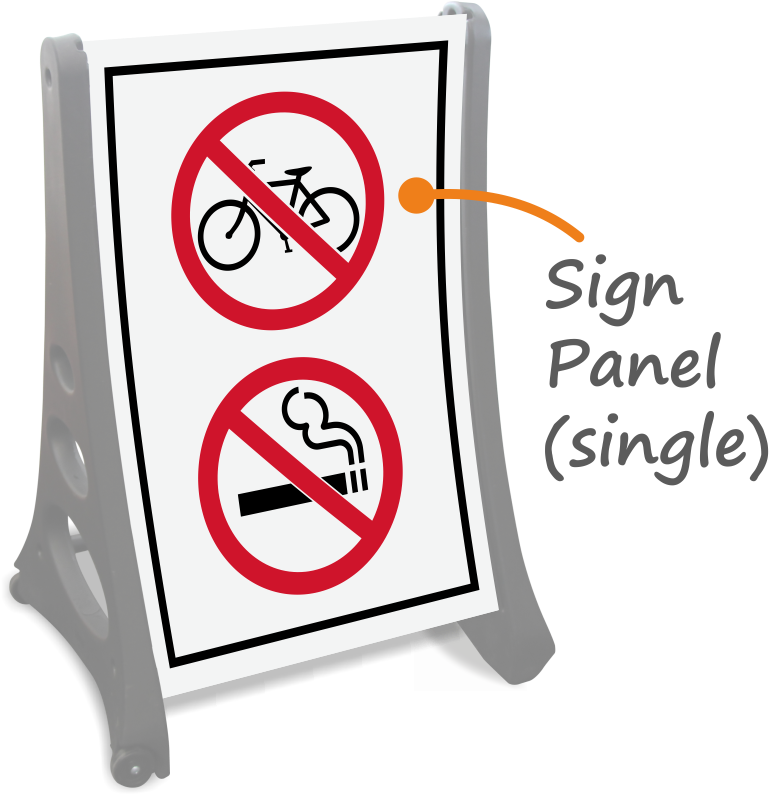 Bigboss A-frame Portable Sidewalk Sign - Smoking Signs (800x800), Png Download