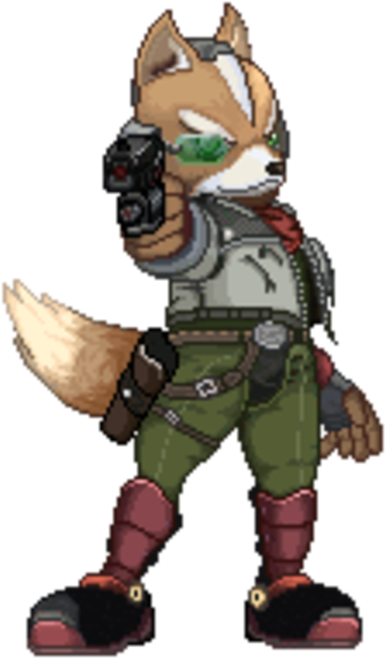 Super Smash Flash 2 Fox (600x988), Png Download