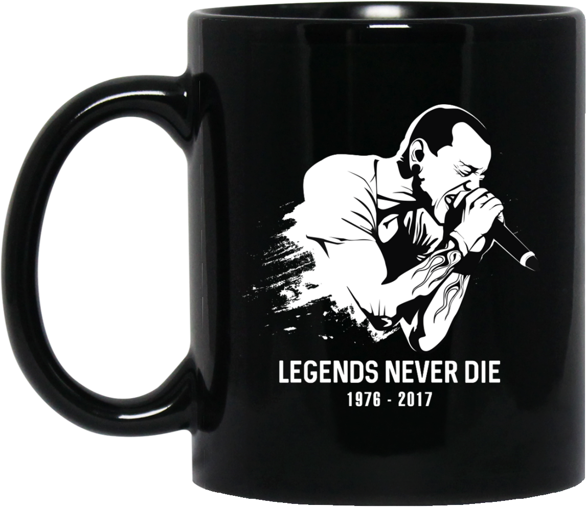 Chester Bennington Legends Never Die Mugs - Legends Never Die Chester Bennington (1155x1155), Png Download