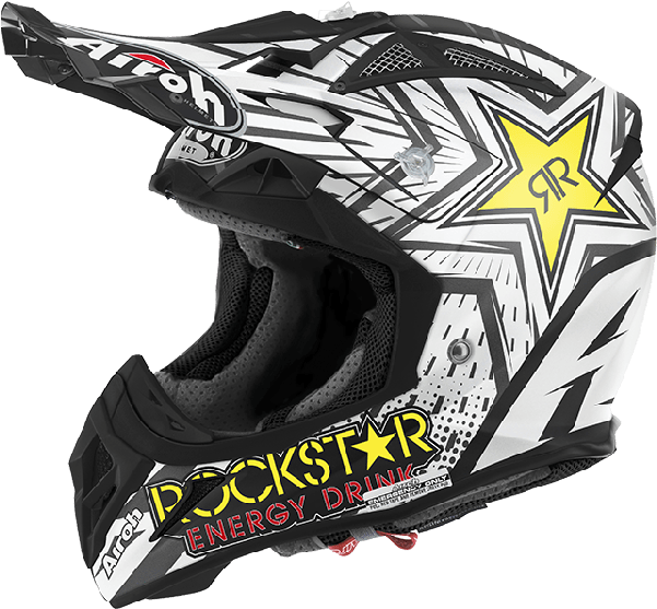 Capacete Motocross Png - Airoh Aviator 2.2 Rockstar (600x800), Png Download