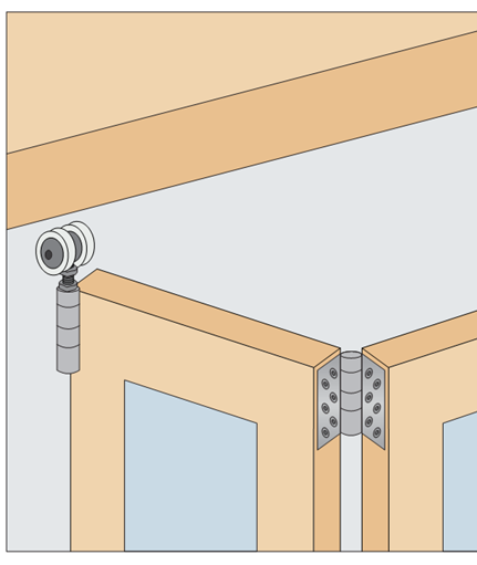 Enox Wooden Partition Fitting System Ewsldf - Home Door (1020x510), Png Download