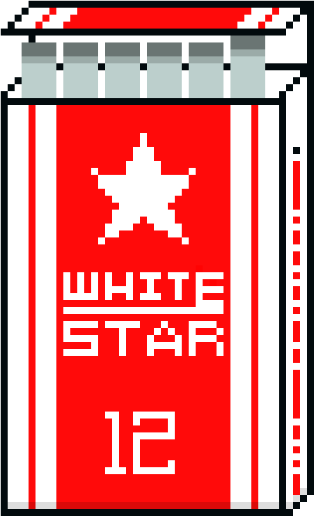 Cigarette Clipart Pixel (570x830), Png Download