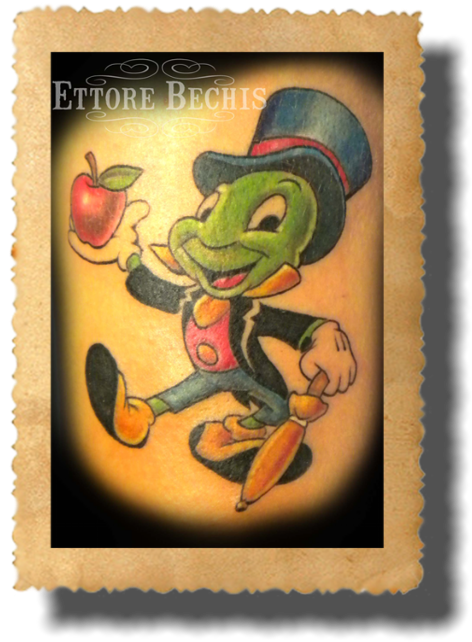 ~jiminy Cricket~ - Cartoon (497x657), Png Download