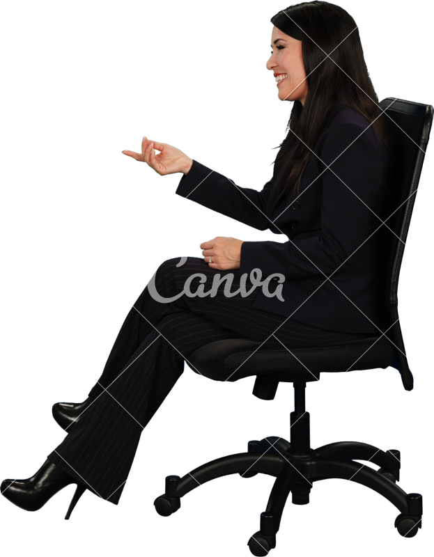 623 X 800 1 - Business Woman Sitting Side View (623x800), Png Download