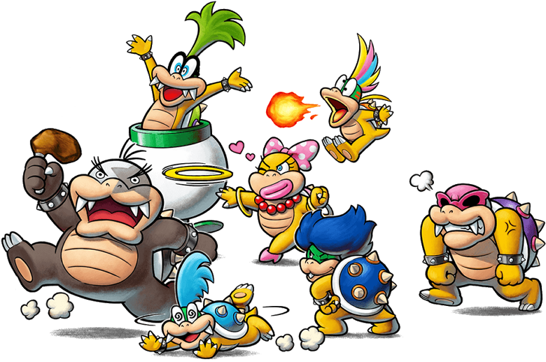 In The Japanese Version, They Were Just Meant To Be - Mario Et Luigi Bowser Inside Story Bowser Jr Journey (800x548), Png Download