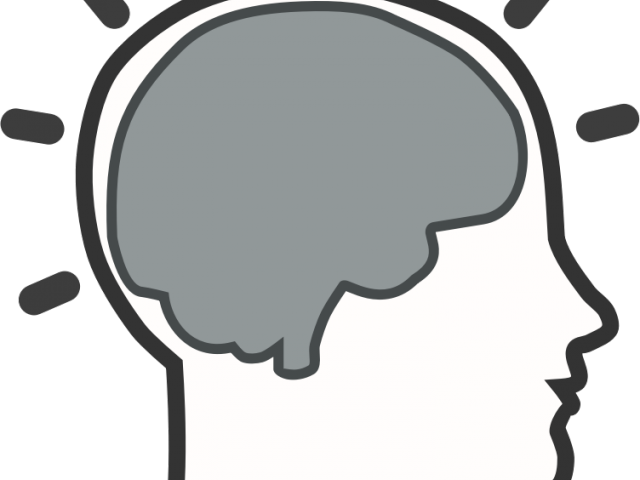 Mind Teaser Clipart Art - Brain In Head Clip Art (640x480), Png Download