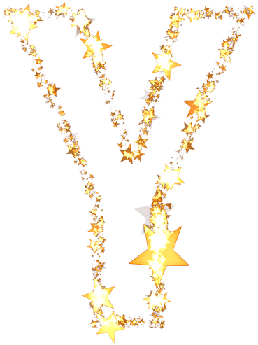 Letters, Abc, Star, Christmas, Festive, Decoration - Chain (640x640), Png Download