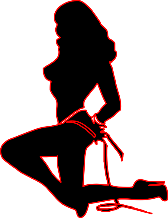 Sexy, Fri, Whip, Woman, Stripper, Striptease - Porn Pics Clip Art (556x720), Png Download