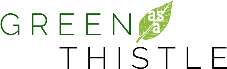 Green As A Thistle Logo - Calligraphy (1000x345), Png Download