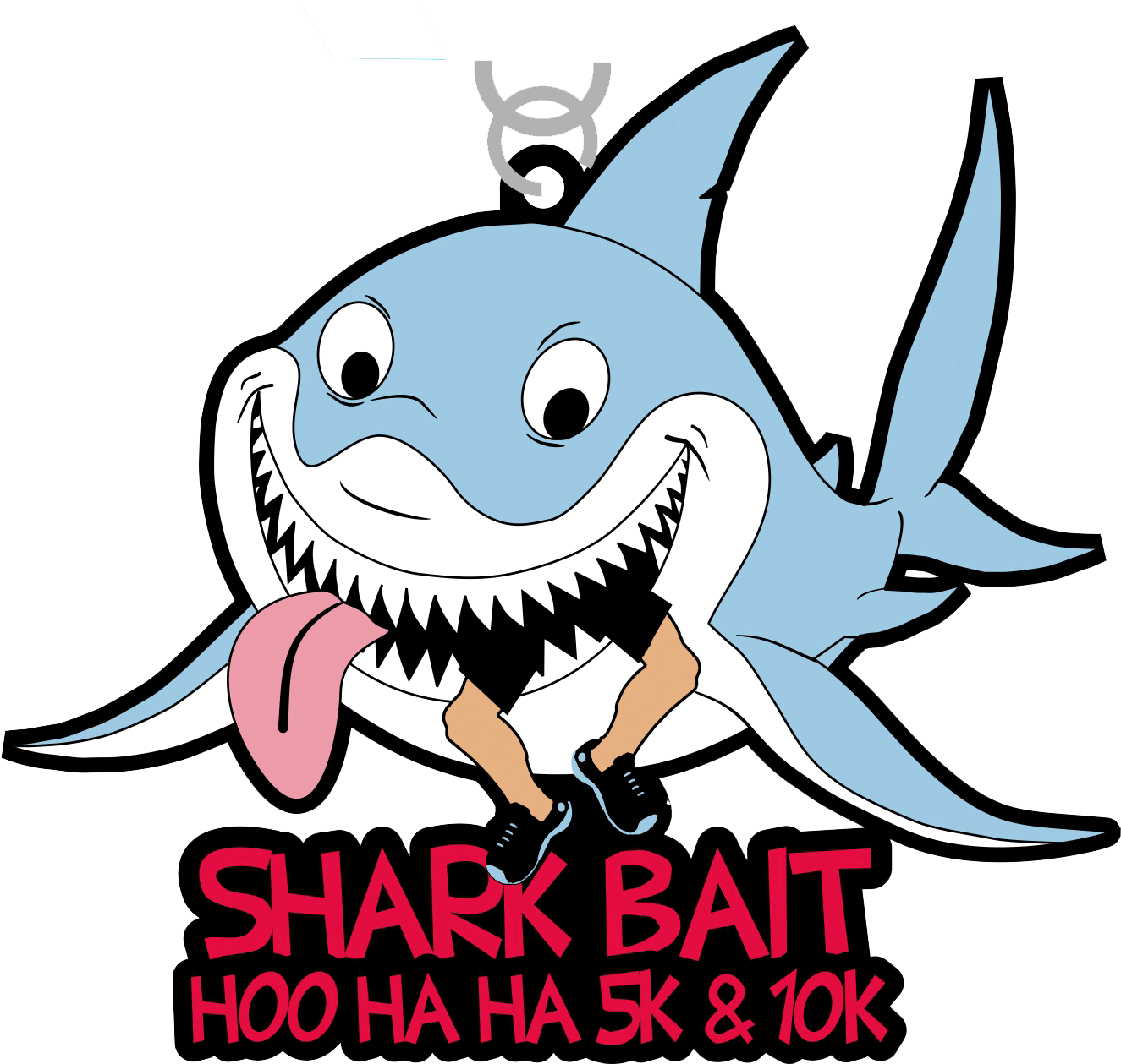 Shark Bait Hoo Ha Ha 5k & 10k (1430x1258), Png Download