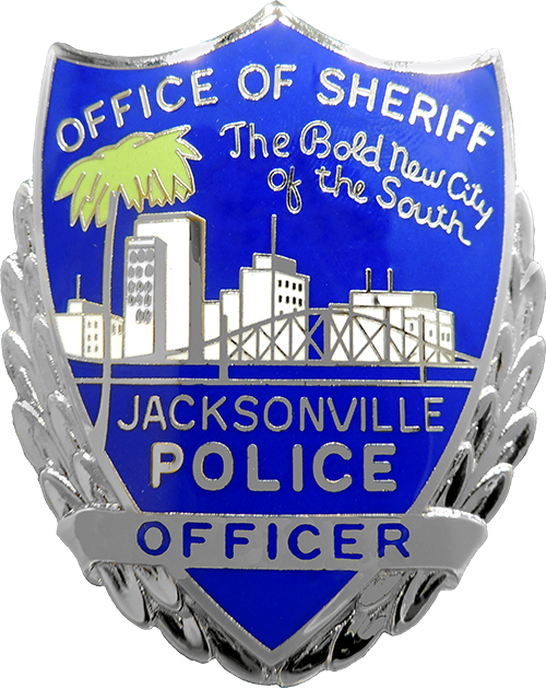 Vh Blackinton - Jacksonville Sheriff Office Badge (500x629), Png Download
