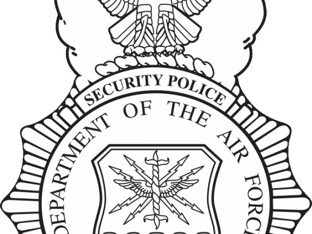 Security Shield Clipart Police Badge - Air Force Security Police Logo (640x480), Png Download