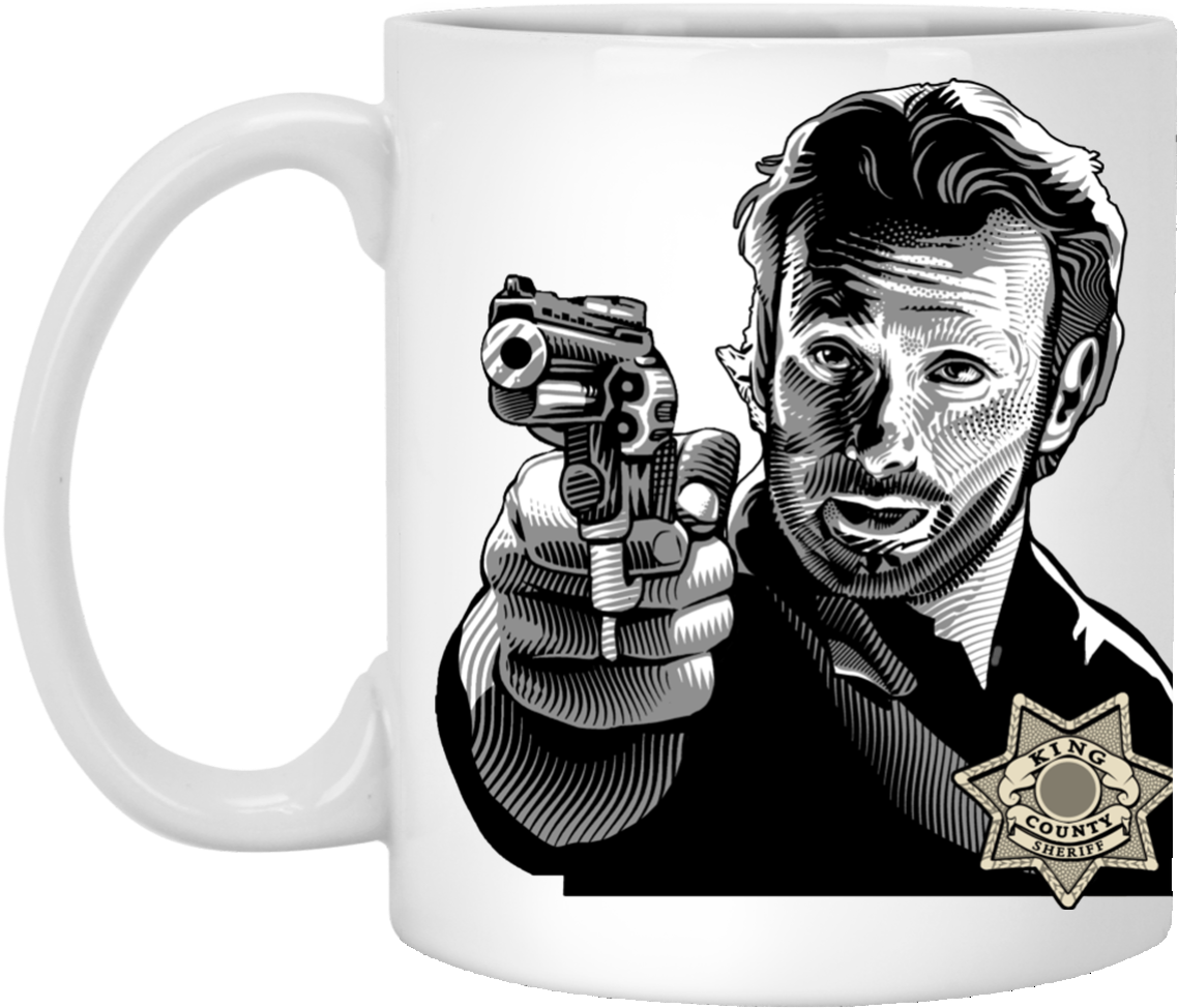 Rick Grimes Coffee Mugs - Mug (1155x1155), Png Download
