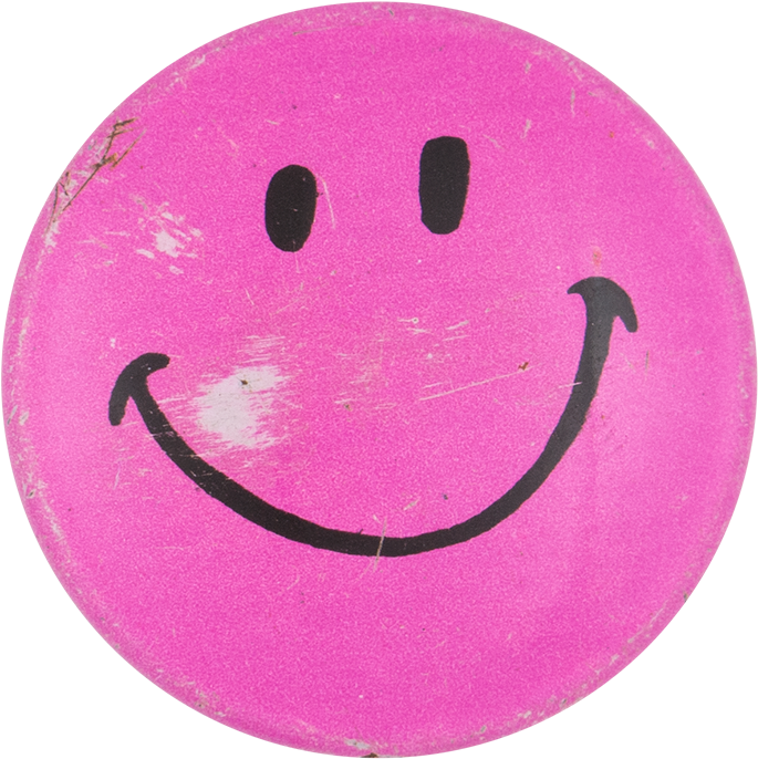 Dark Pink Smiley Face Smileys Button Museum - Smiley (1000x876), Png Download