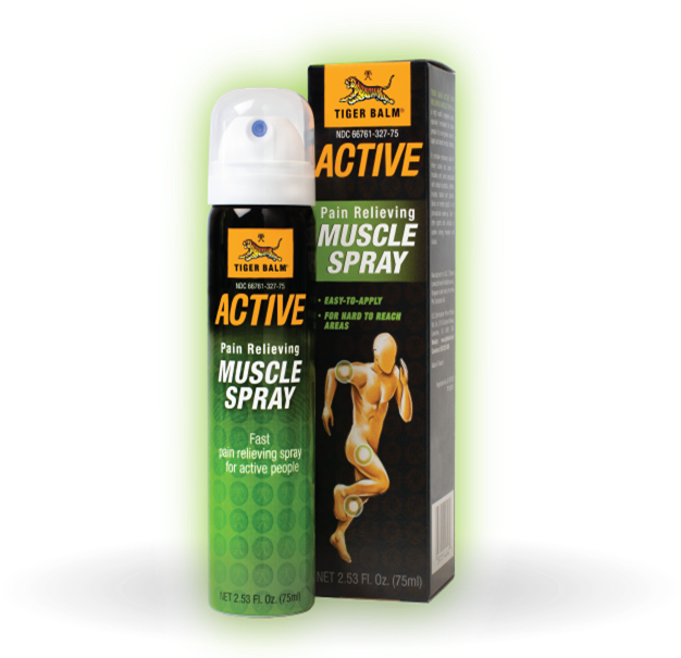 Tiger Balm Active Muscle Spray - Cosmetics (886x620), Png Download