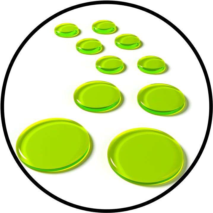 Slapklatz Pro Alien Green Gels Circle - Circle (725x725), Png Download